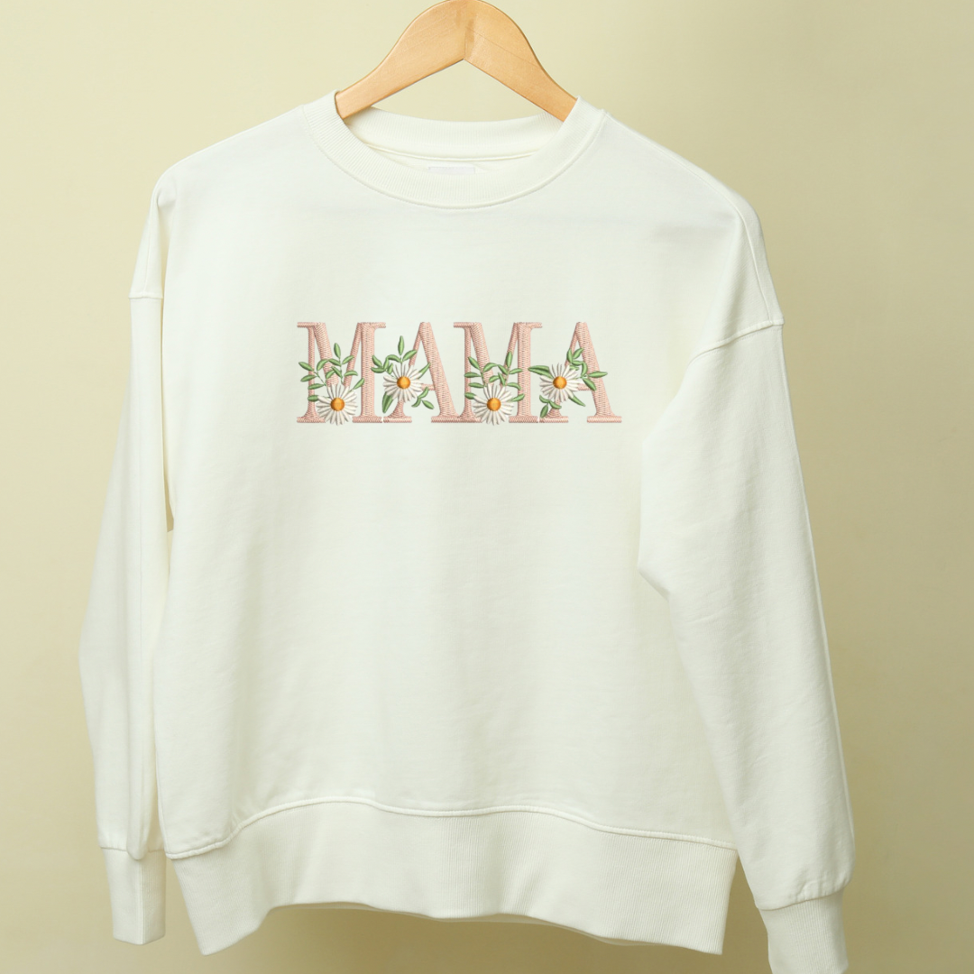 MAMA Pink Floral Sweatshirt & Hoodie