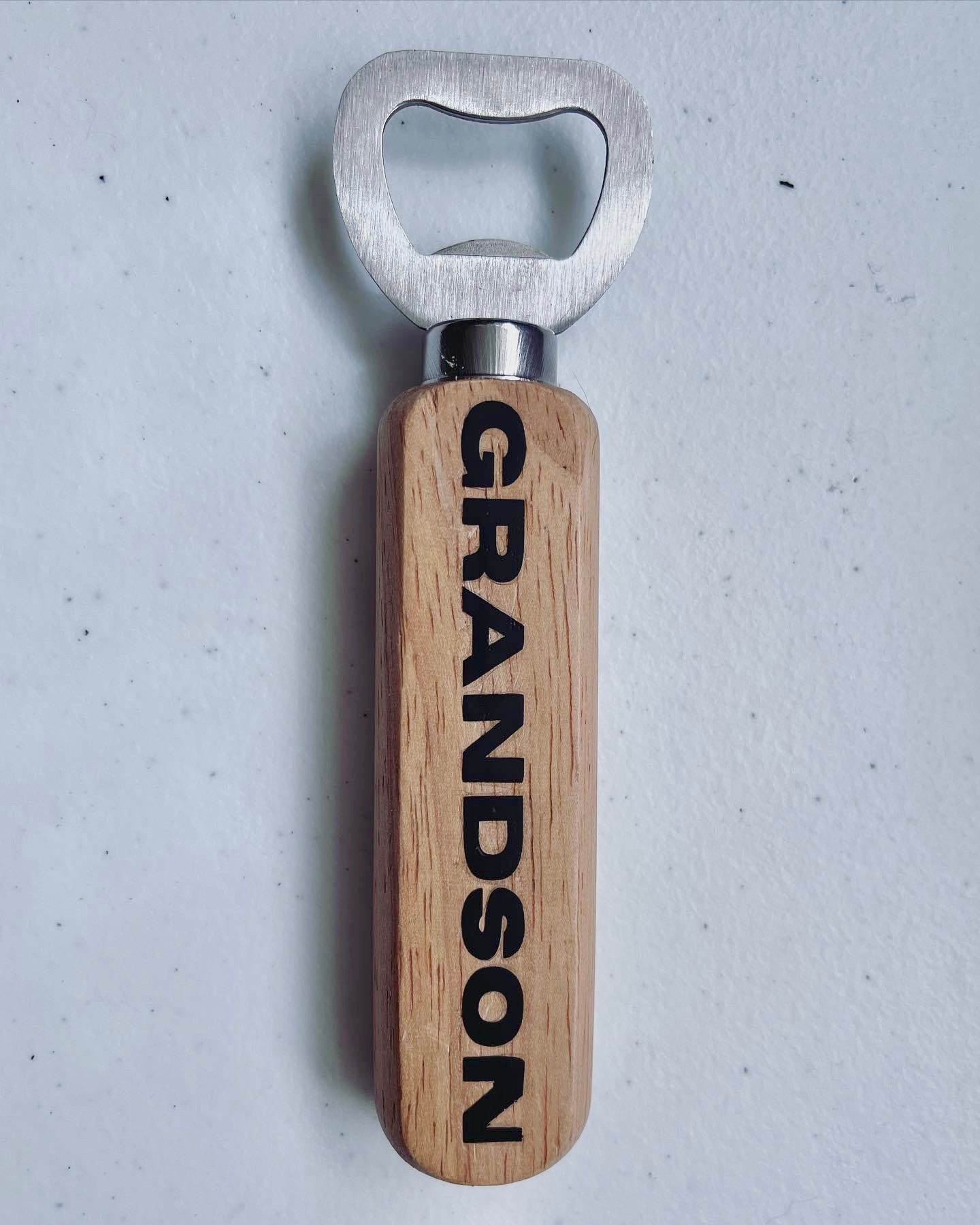 Personalised Wooden Bottle Opener