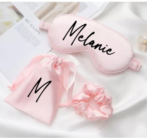 Personalised Sleep Mask & Scrunchie Set