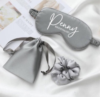 Bridal Sleep Mask & Scrunchie Set