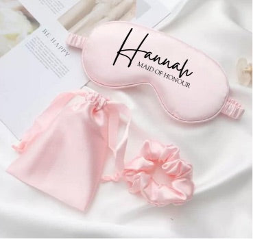 Bridal Sleep Mask & Scrunchie Set