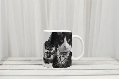 Rebel Needleworks personalised cat photo mug - bespoke cat lover gift UK