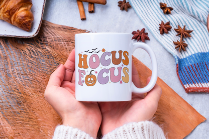 Custom spooky Halloween mug by Rebel Needleworks - personalised novelty gift mug UK