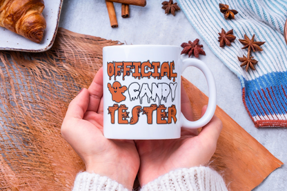 Rebel Needleworks Halloween mug personalised - custom spooky novelty gift mug UK