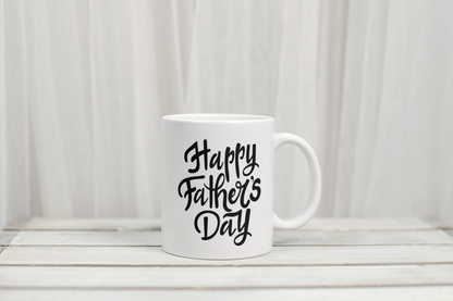 Happy Fathers Day personalised mug by Rebel Needleworks - custom dad gift mug UK