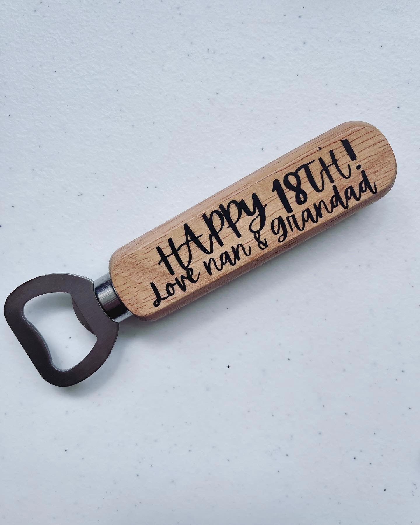 Personalised Wooden Bottle Opener