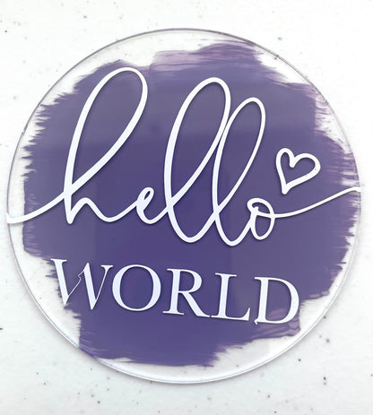 Rebel Needleworks bespoke baby milestone discs - personalised monthly photo prop UK