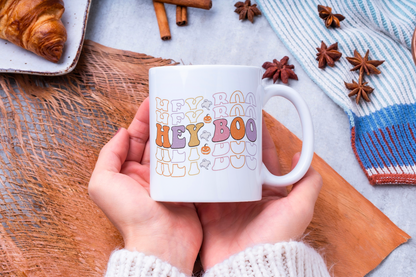 Rebel Needleworks custom Halloween print mug - personalised spooky gift mug UK