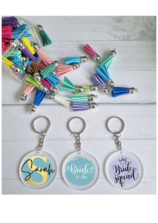 Personalised Bridal Party Keyring